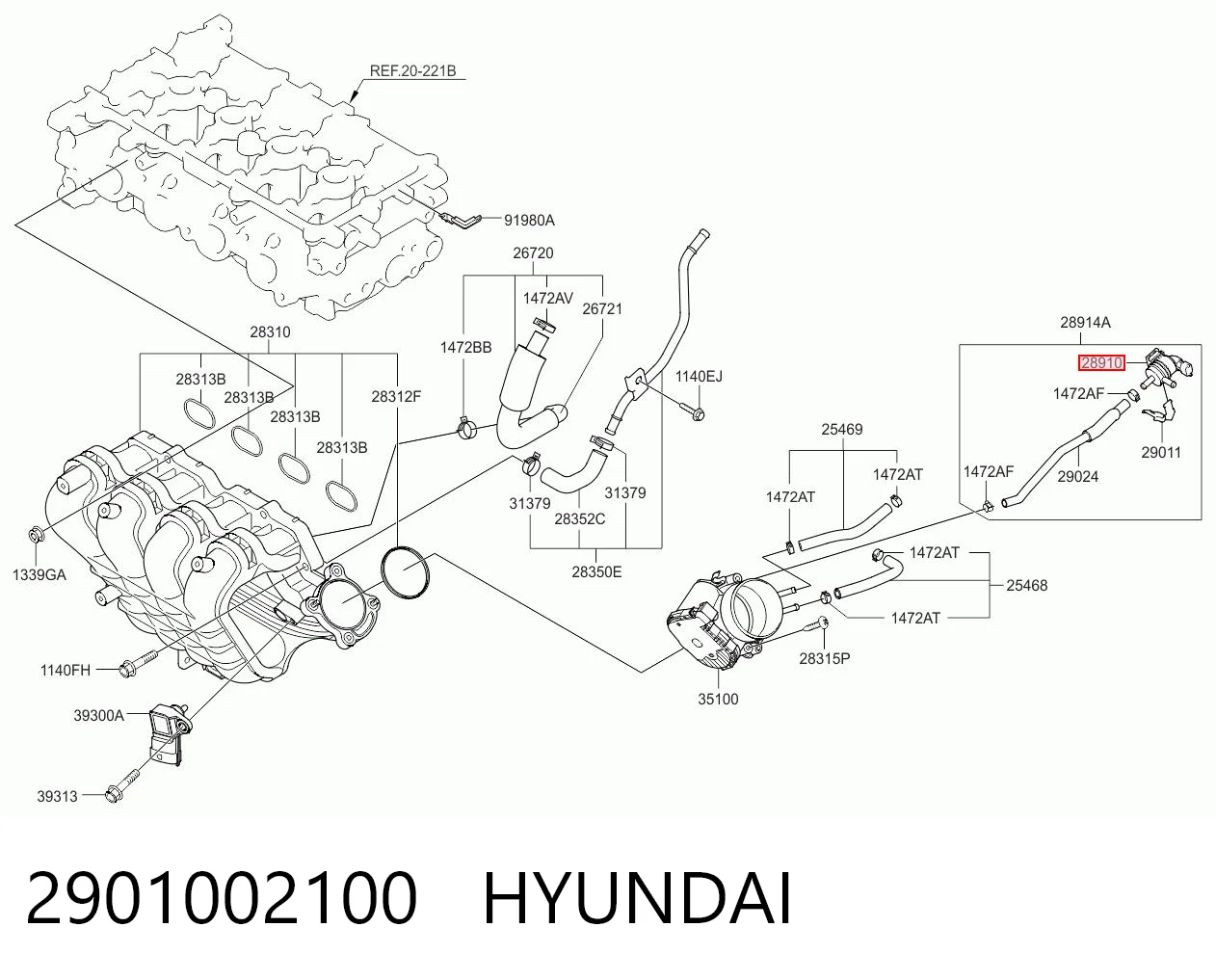2901002100 Hyundai/Kia 