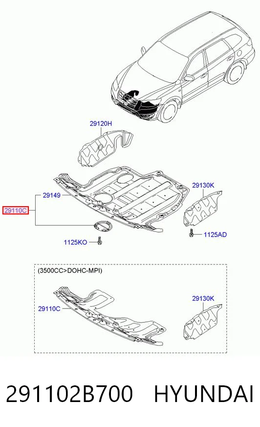 291102B700 Hyundai/Kia