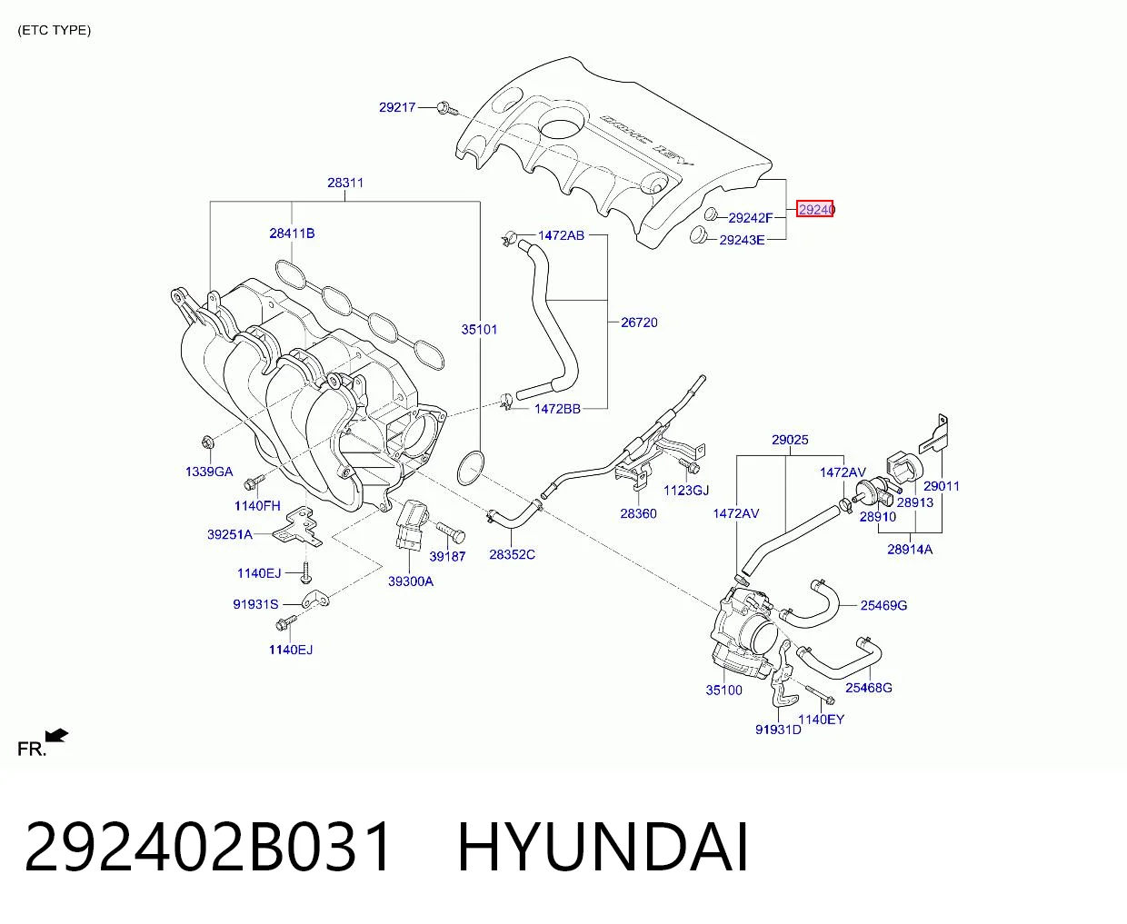 292402B031 Hyundai/Kia