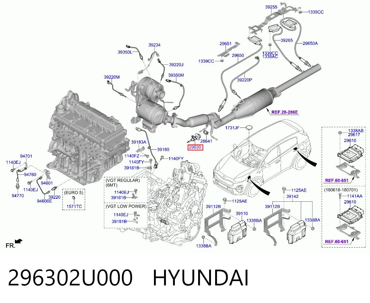 296302U000 Hyundai/Kia Wtryskiwacz AD BLUE