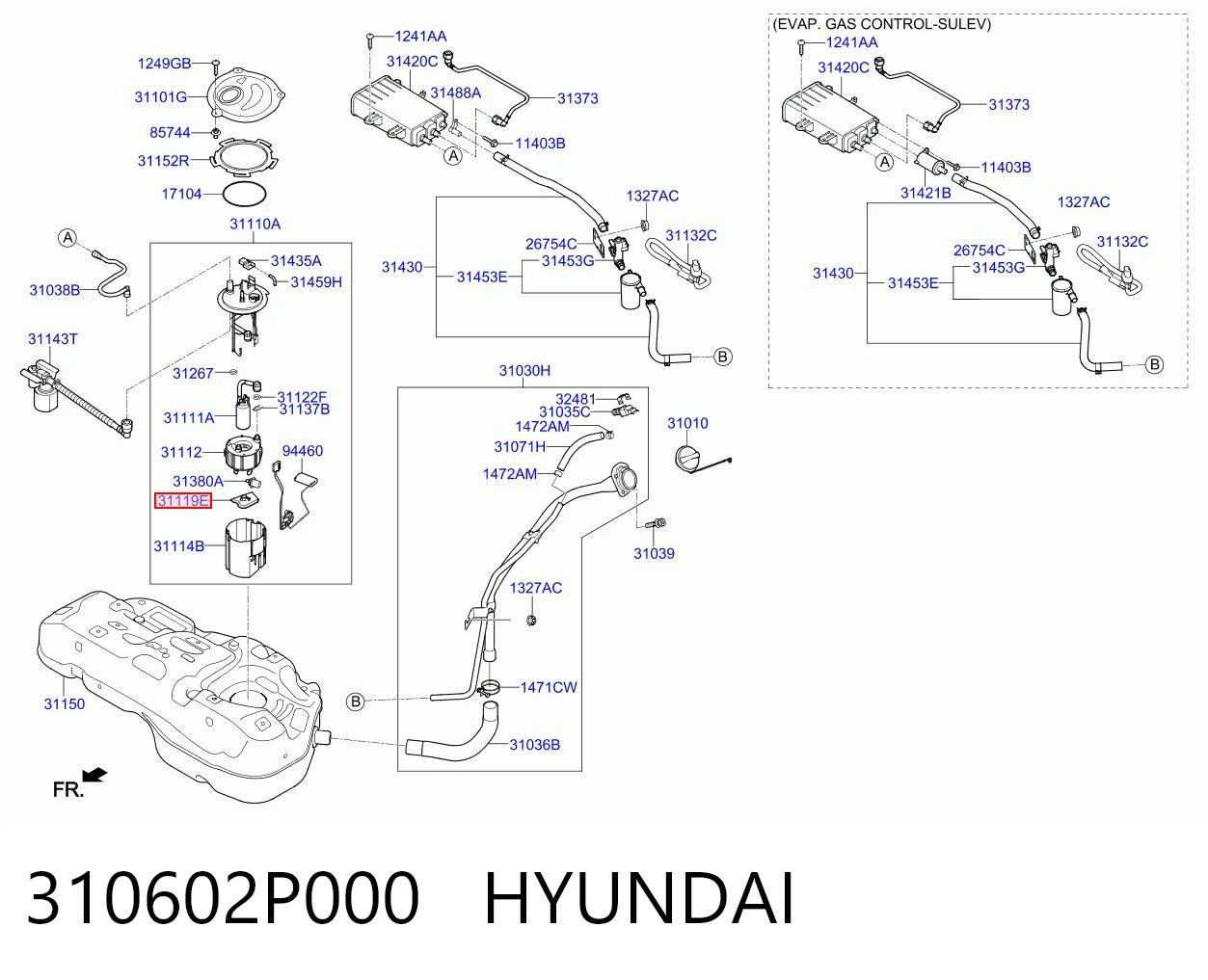 310602P000 Hyundai/Kia Filtr paliwa