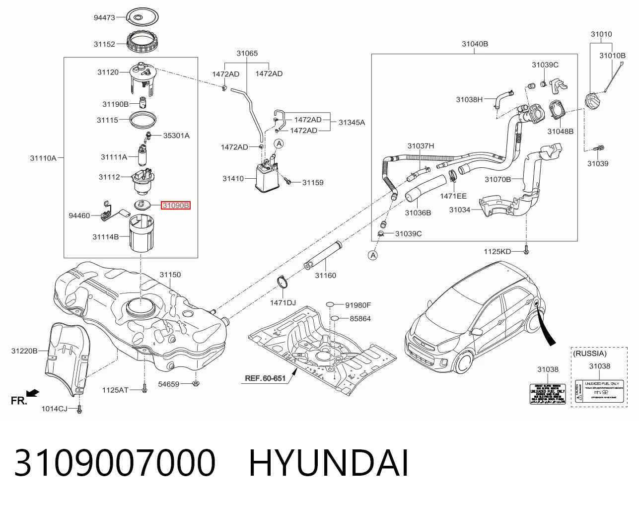 3109007000 Hyundai/Kia