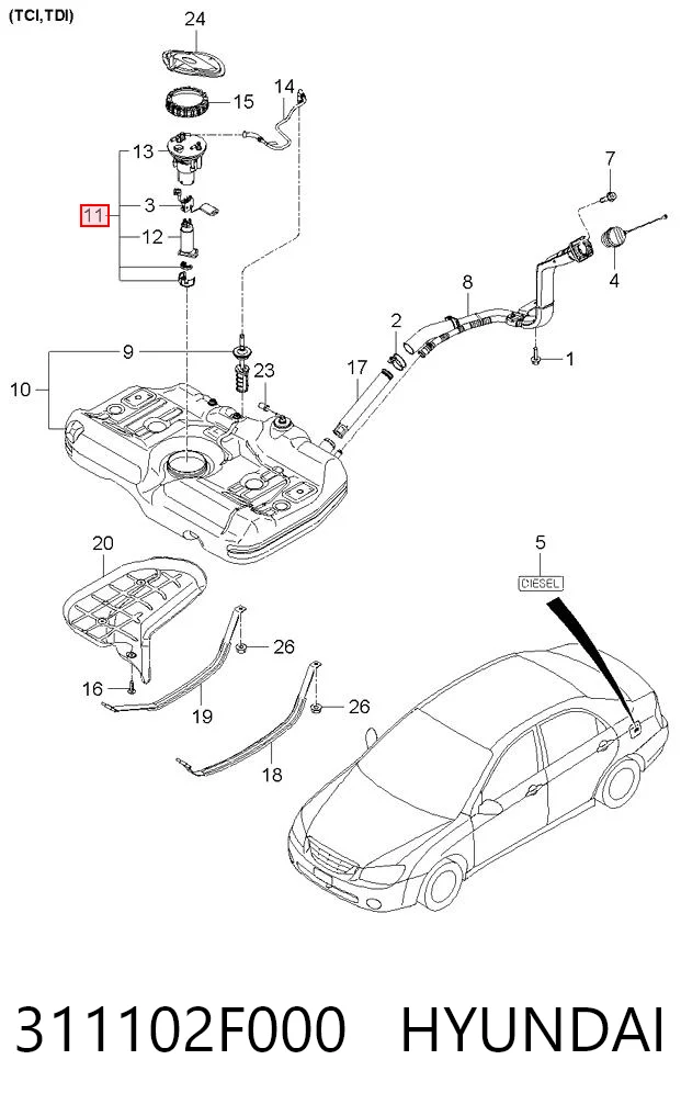 311102F000 Hyundai/Kia