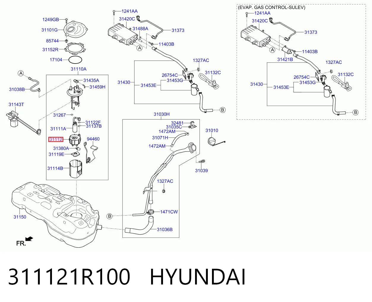 311121R100 Hyundai/Kia Filtr paliwa
