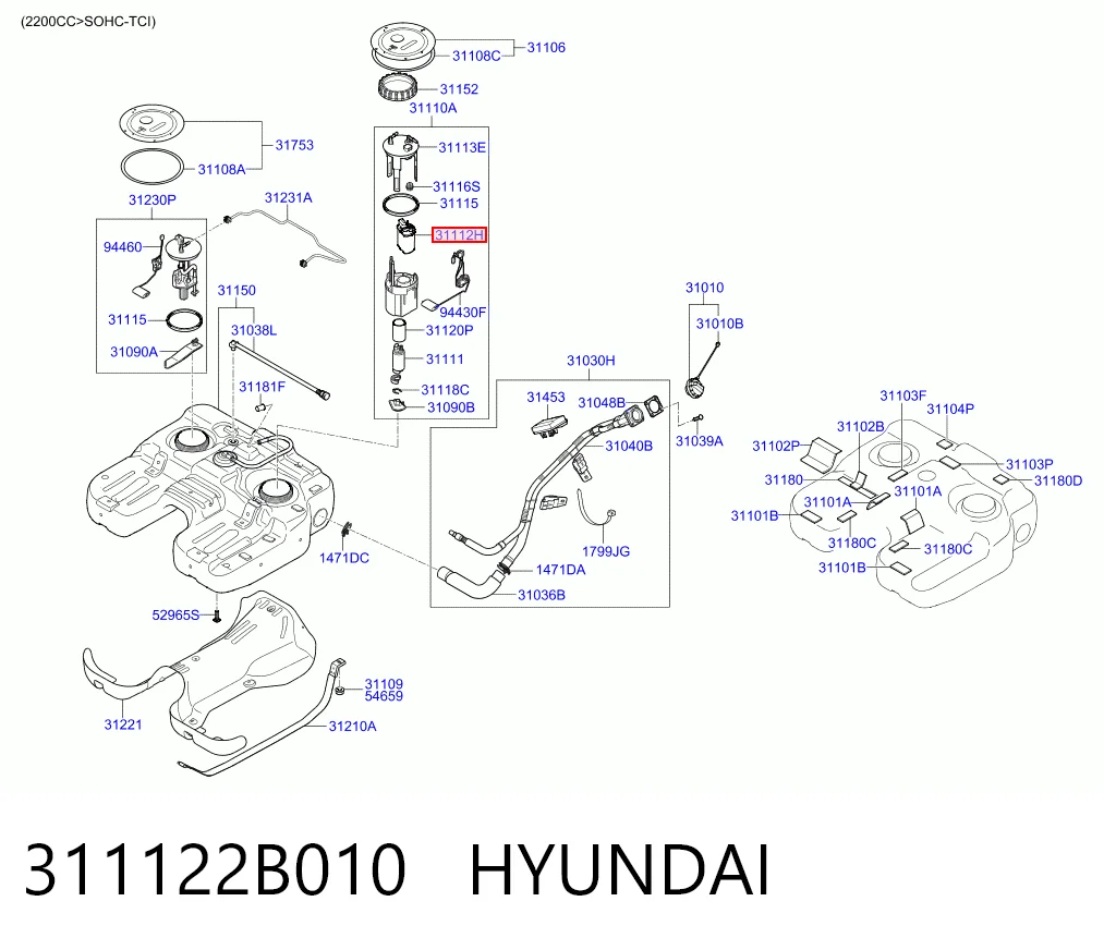 311122B010 Hyundai/Kia