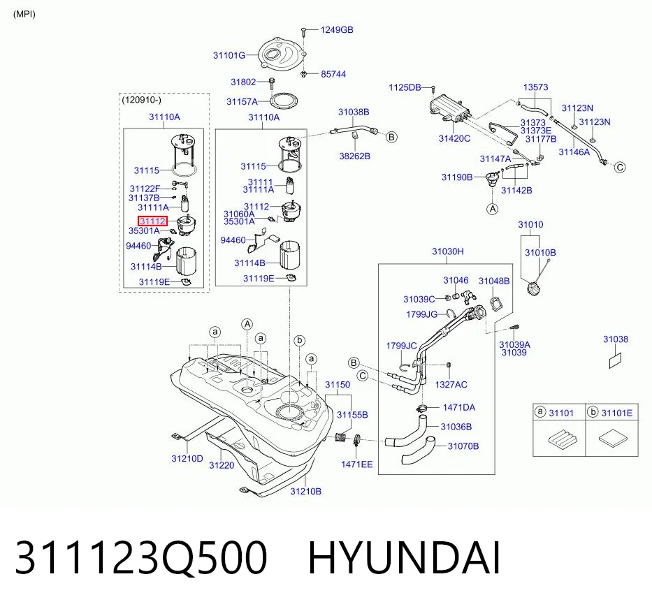 311123Q500 Hyundai/Kia Filtr paliwa