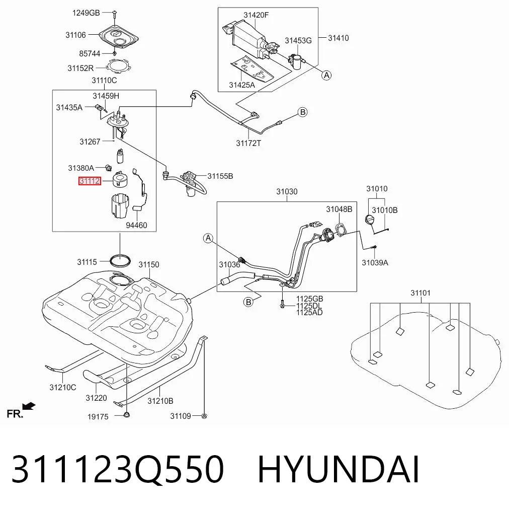 311123Q550 Hyundai/Kia Filtr paliwa