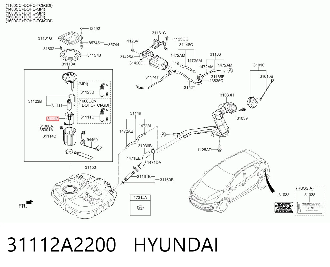 31112A2200 Hyundai/Kia