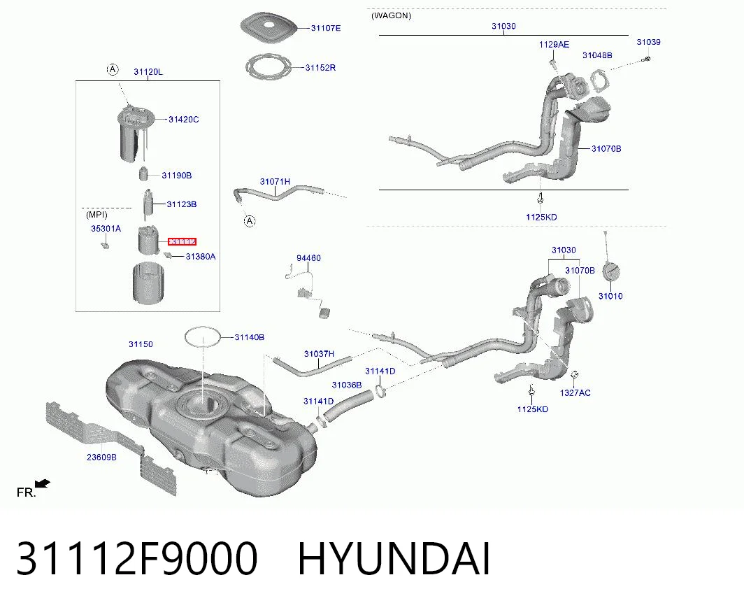 31112F9000 Hyundai/Kia Filtr paliwa