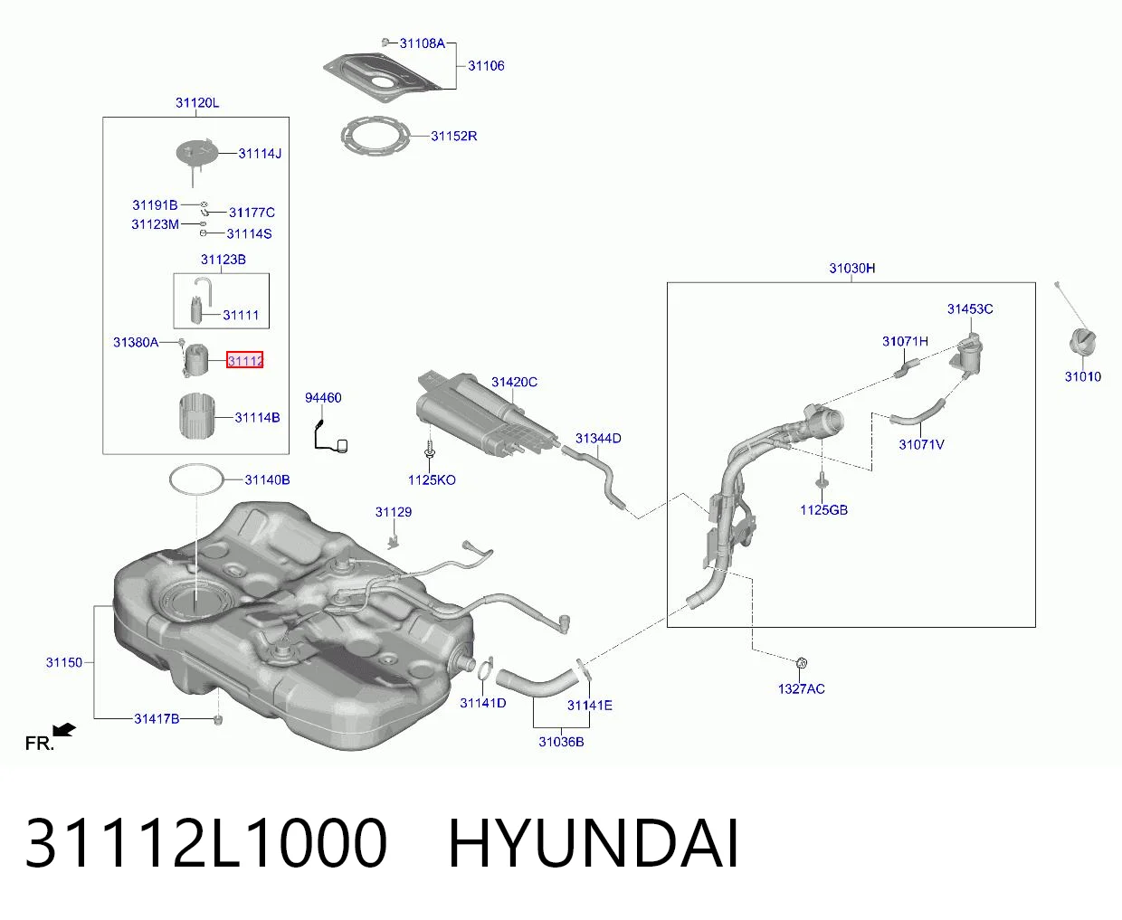 31112L1000 Hyundai/Kia Filtr paliwa