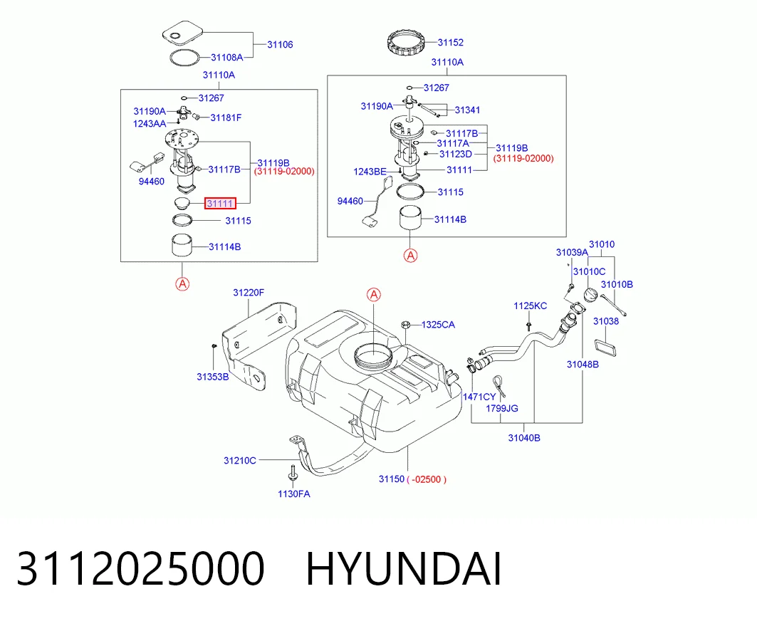 Pompa paliwa elektryczna zanurzeniowa Nissan/Infiniti 170420W005