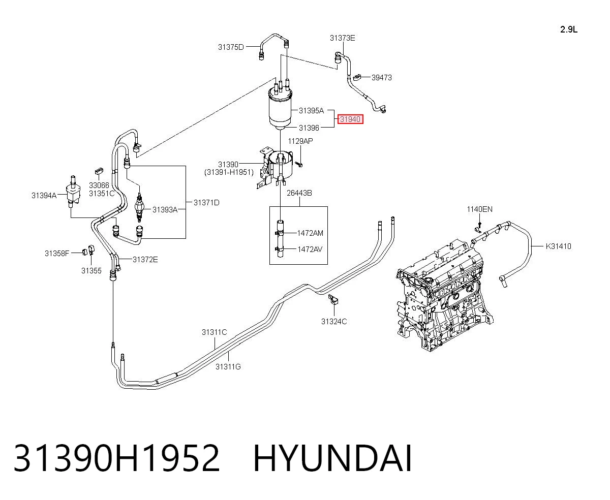 31390H1952 Hyundai/Kia