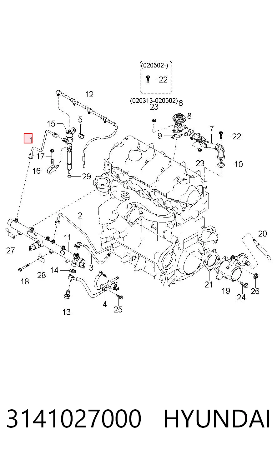 3141027000 Hyundai/Kia