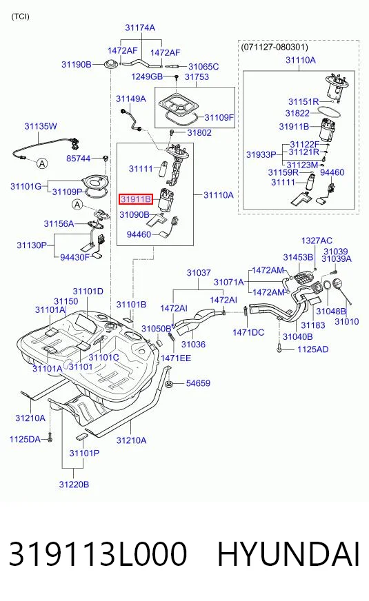 319113L000 Hyundai/Kia
