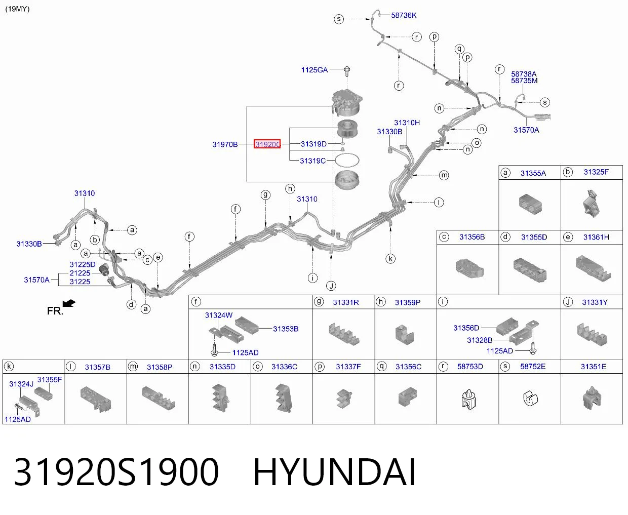 31920S1900 Hyundai/Kia Filtr paliwa