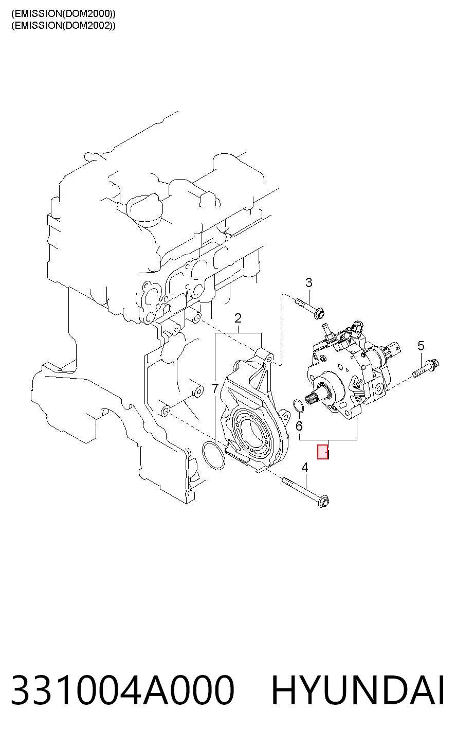 331004A000 Hyundai/Kia Pompa wtryskowa wysokiego ciśnienia