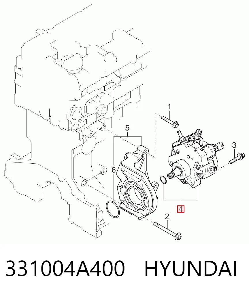 331004A400 Hyundai/Kia Pompa wtryskowa wysokiego ciśnienia