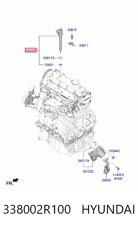 338002R100 Hyundai/Kia Wtryskiwacz paliwa