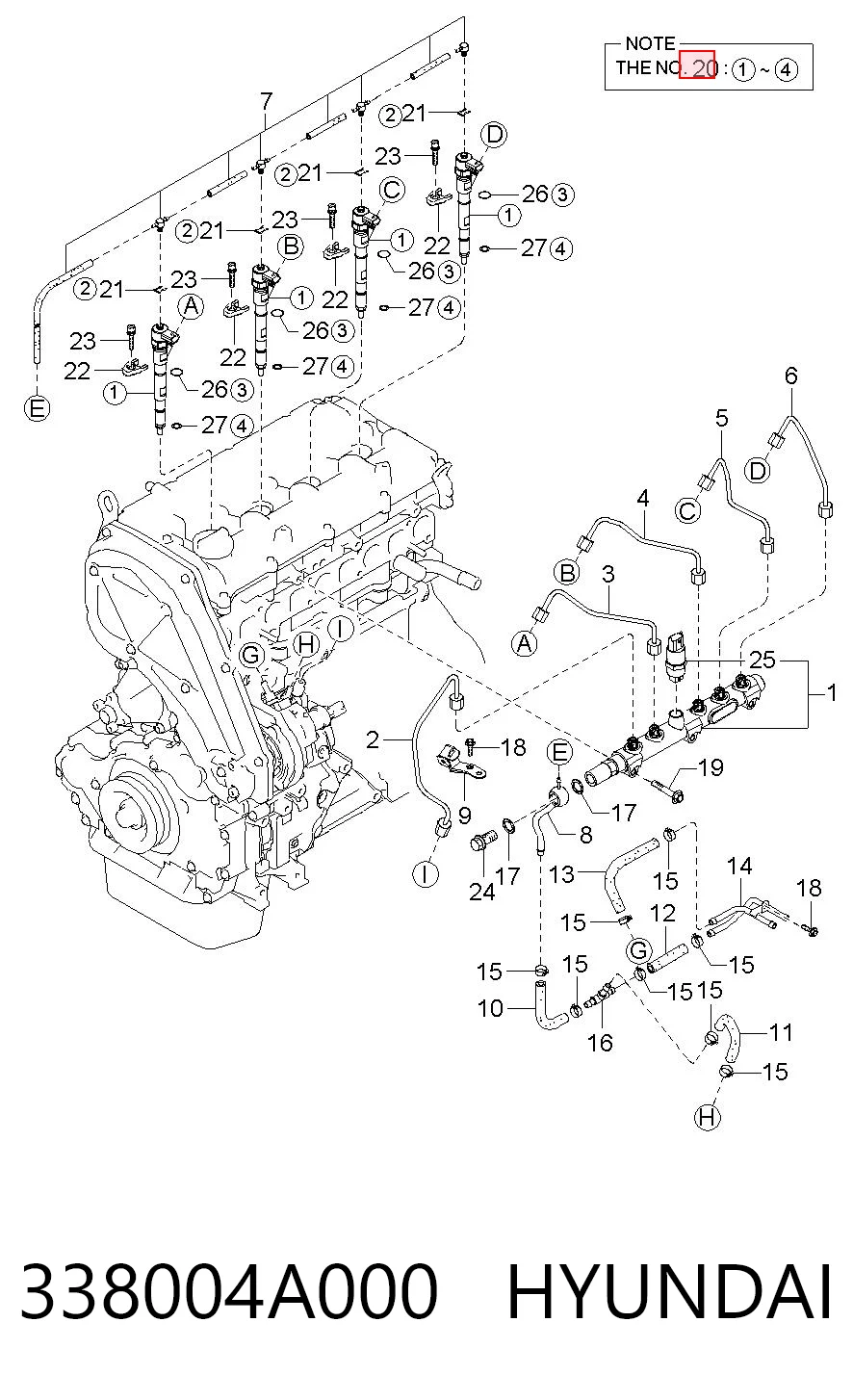 Wtryskiwacz paliwa Hyundai H-1 STAREX Starex autobus (2001 - 2004) cena, od 105,71 USD