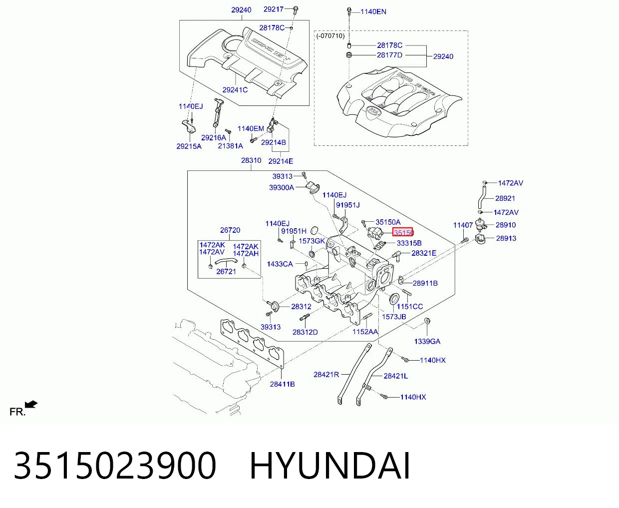 Regulator biegu jałowego do Hyundai I30  FD
