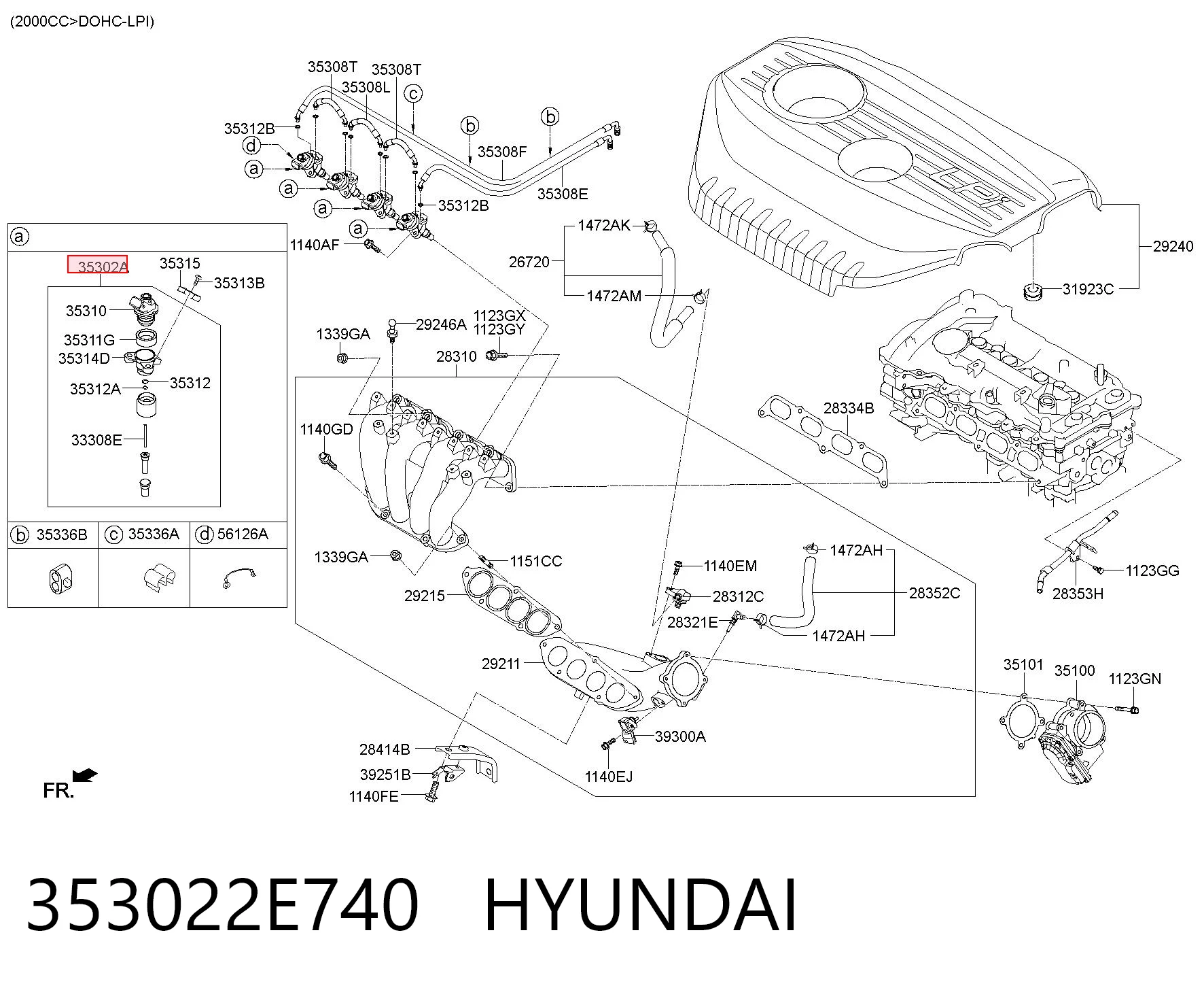 353022E740 Hyundai/Kia