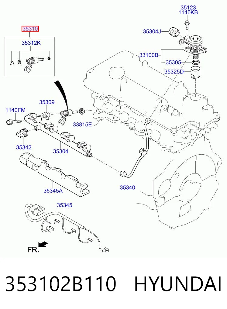 Wtryskiwacz paliwa KIA Sportage IV SUV (QL) (2015 - 2022) cena, od 99,14 USD