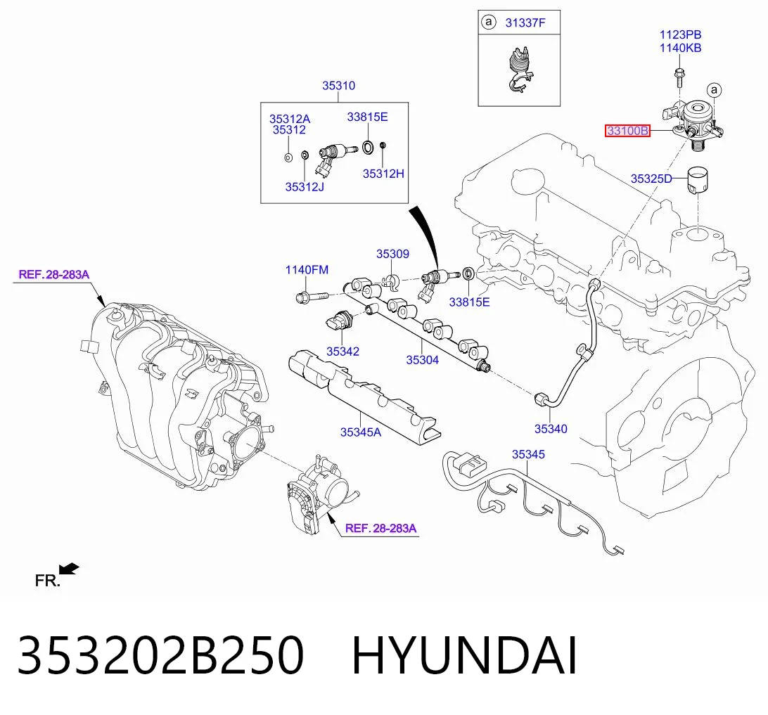 Pompa wtryskowa wysokiego ciśnienia do Hyundai Sonata VIII DN8
