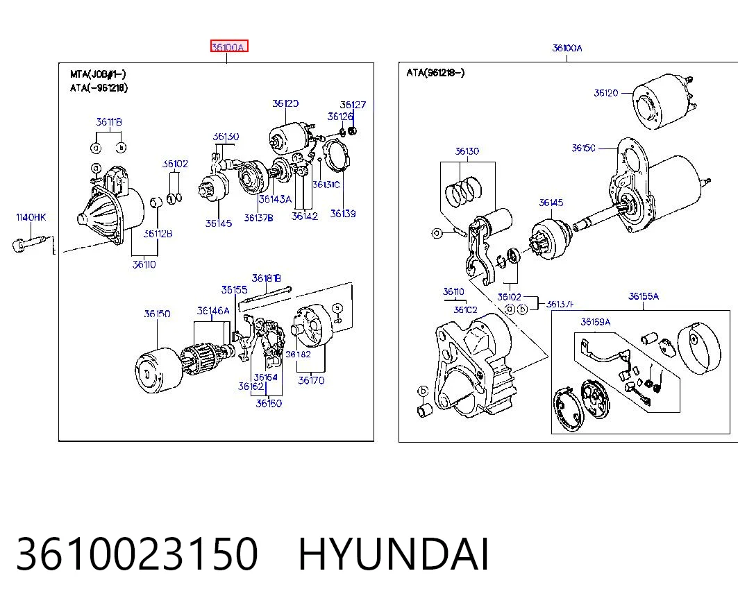 3610023150 Hyundai/Kia
