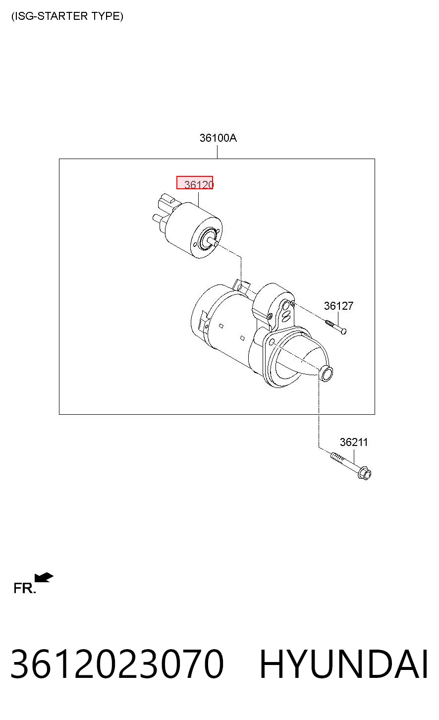 Elektromagnes rozrusznika KIA Cerato III sedana (YD) (2012 - 2019) cena, od 36,20 USD
