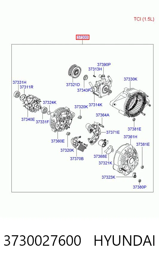Alternator Hyundai Accent III