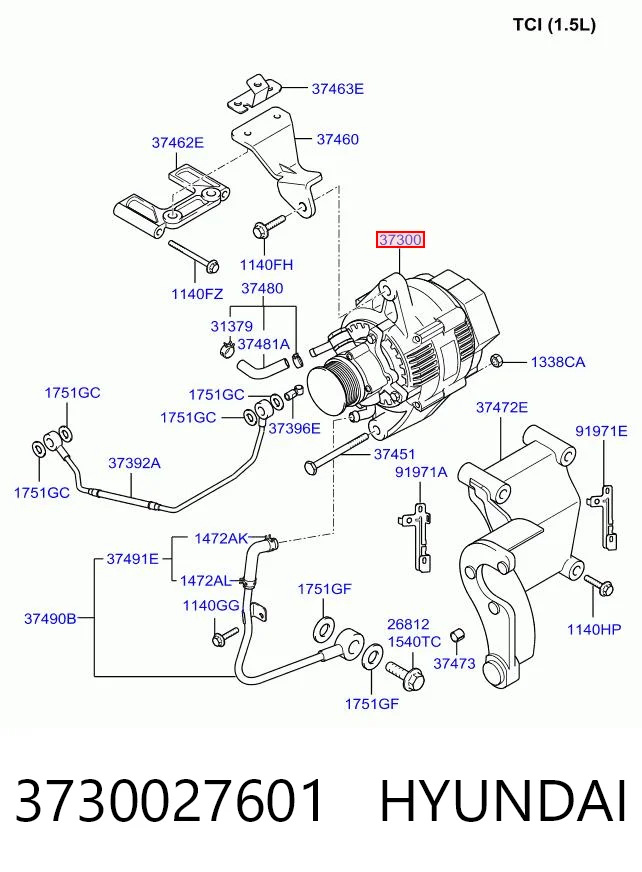 Alternator do Hyundai Accent III MC