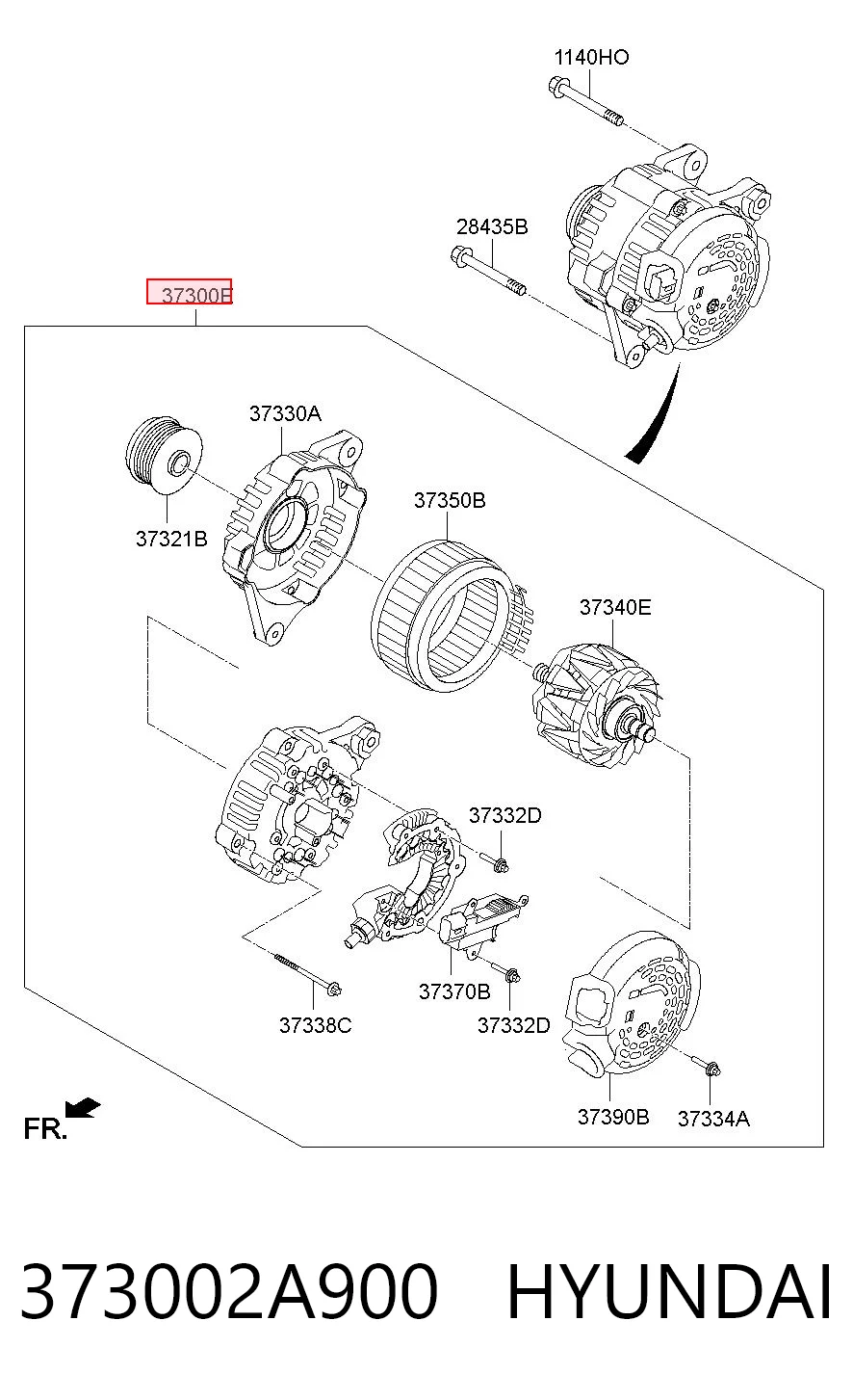 373002A900 Hyundai/Kia Alternator