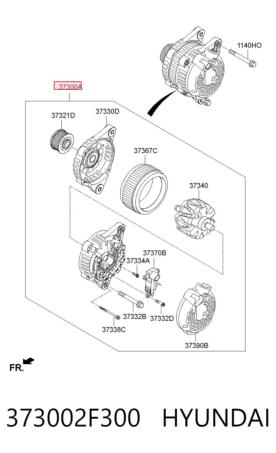 373002F300 Hyundai/Kia Alternator