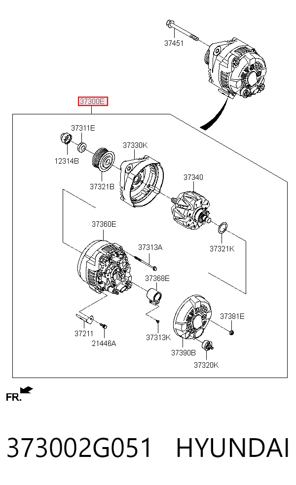 373002G051 Hyundai/Kia Alternator