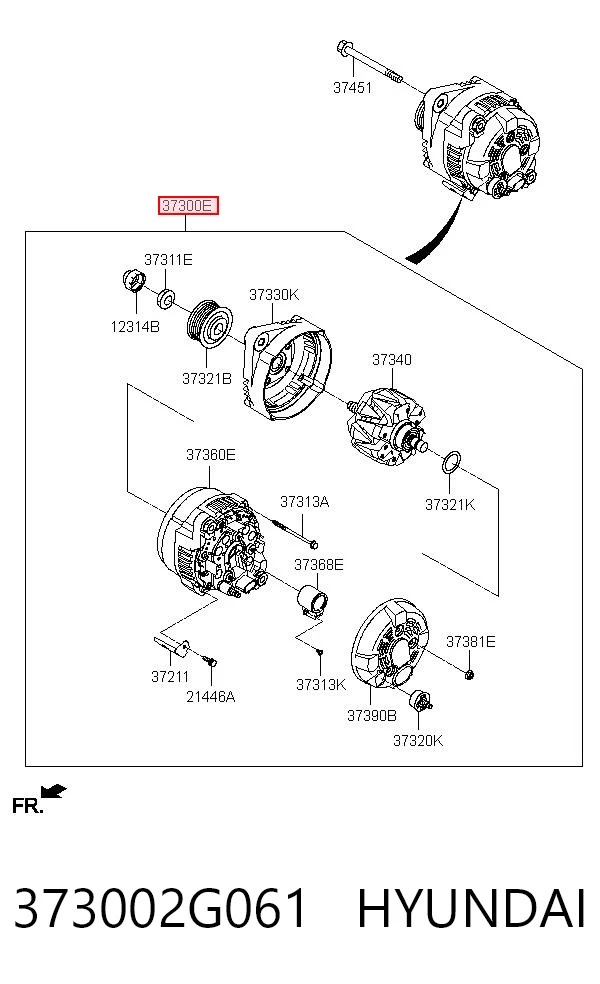 373002G061 Hyundai/Kia Alternator