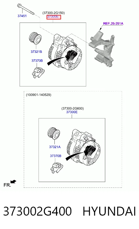 373002G400 Hyundai/Kia Alternator