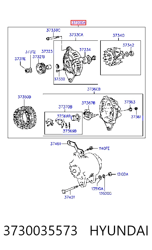 Alternator do Mitsubishi Sigma  F16A