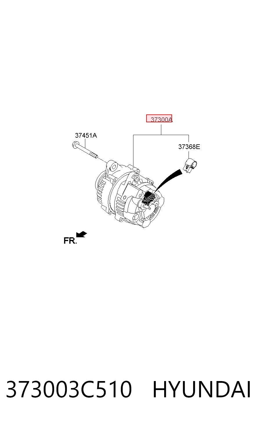 373003C510 Hyundai/Kia Alternator