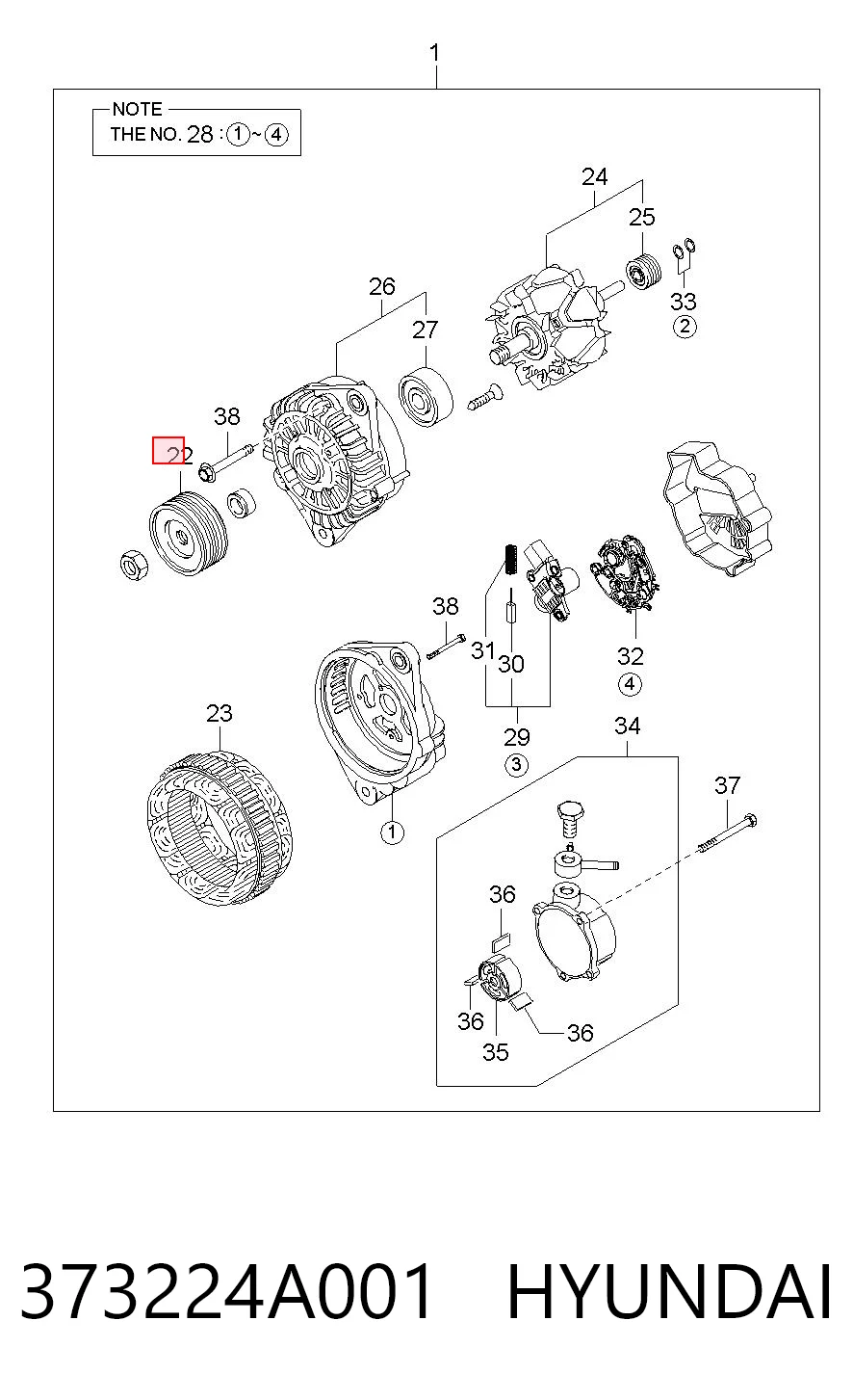 373224A001 Hyundai/Kia