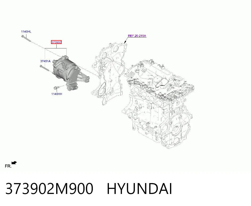 373902M900 Hyundai/Kia Alternator