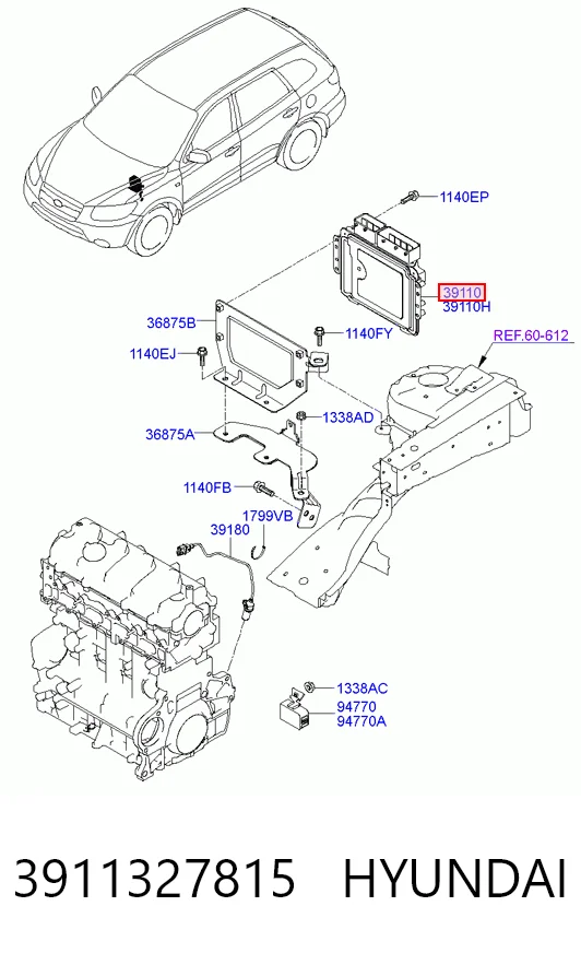 Sterownik silnika do Hyundai Santa Fe II CM