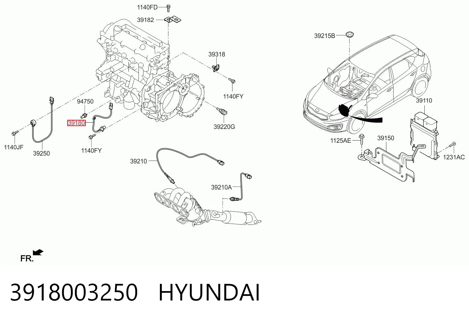 3918003250 Hyundai/Kia