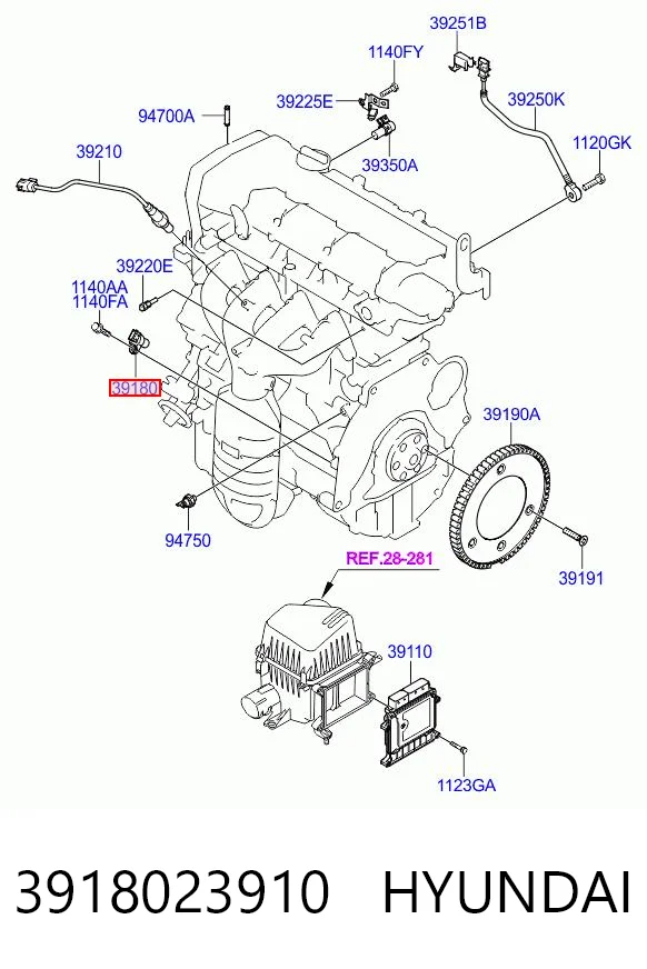 3918023910 Hyundai/Kia