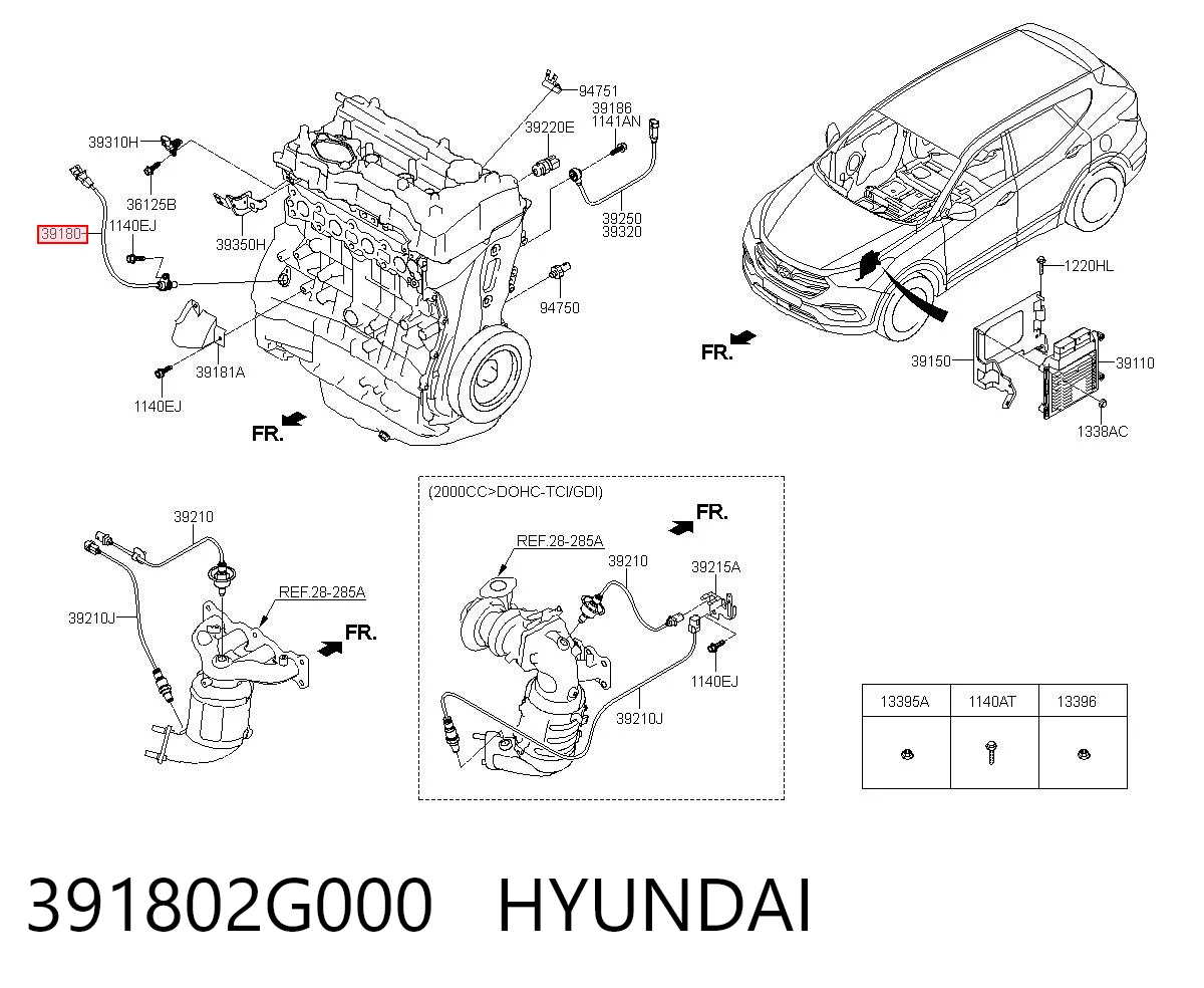  Czujnik położenia wału korbowego Hyundai Santa Fe 4