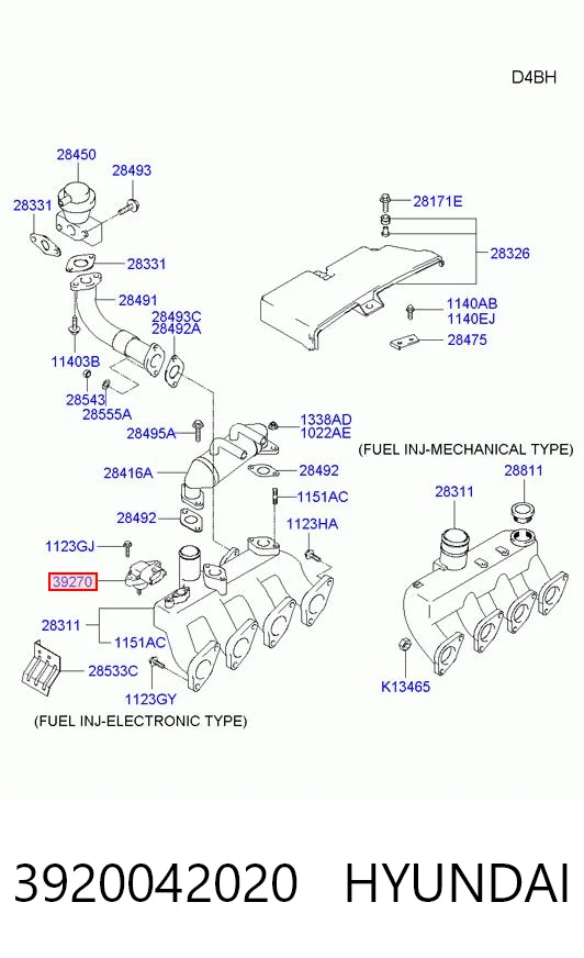 3920042020 Hyundai/Kia Czujnik ciśnienia doładowania (powietrza w turbinę)