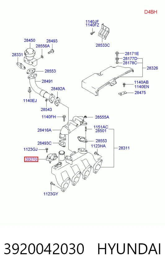 3920042030 Hyundai/Kia Czujnik ciśnienia doładowania (powietrza w turbinę)