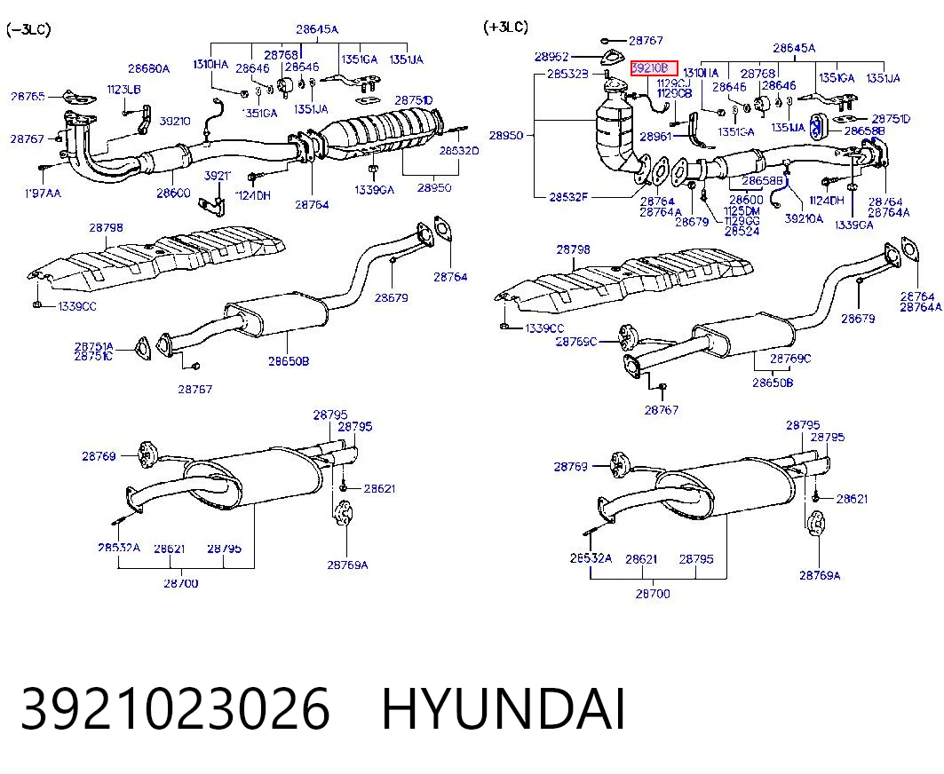 Sonda lambda, czujnik tlenu do Hyundai Coupe I RD