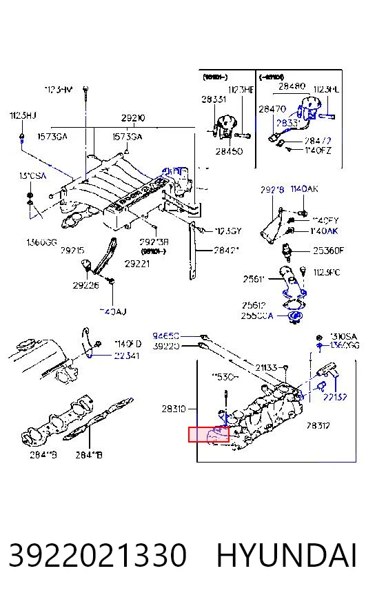 3922021330 Hyundai/Kia Czujnik temperatury płynu chłodzącego