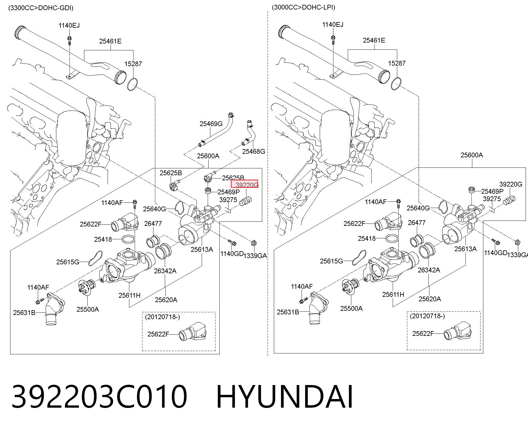  Czujnik temperatury płynu chłodzącego KIA Sorento 3