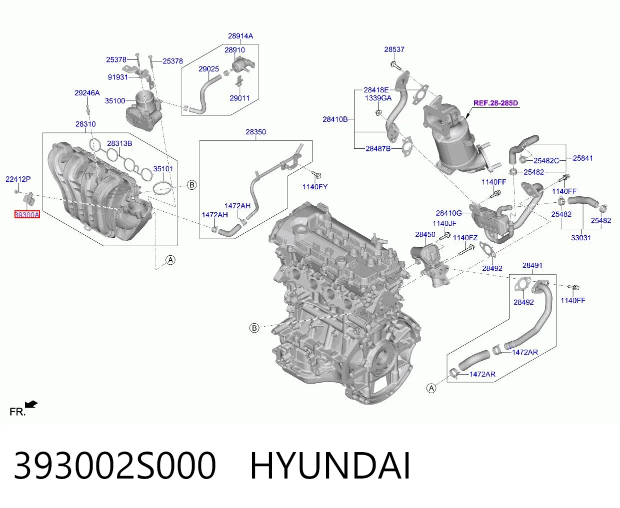 Czujnik ciśnienia w kolektorze ssącym, MAP do Hyundai Sonata VIII DN8